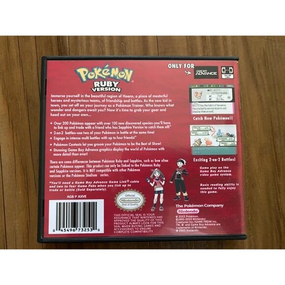 Pokemon Ruby Custom Game Case (Aftermarket Case Only) - Picture 3 of 3